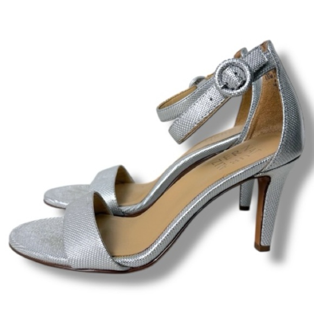 Naturalizer Strappy Heels Silver Size 6.5 - Picture 2 of 16
